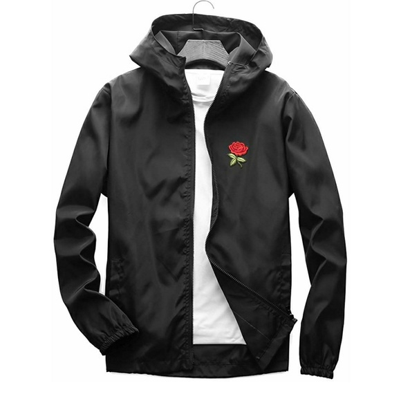 Other - Rose Floral Windbreaker